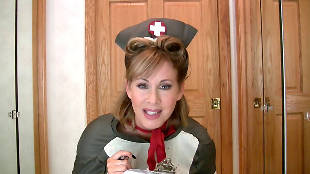 Nurse in Nylon Mask JOI