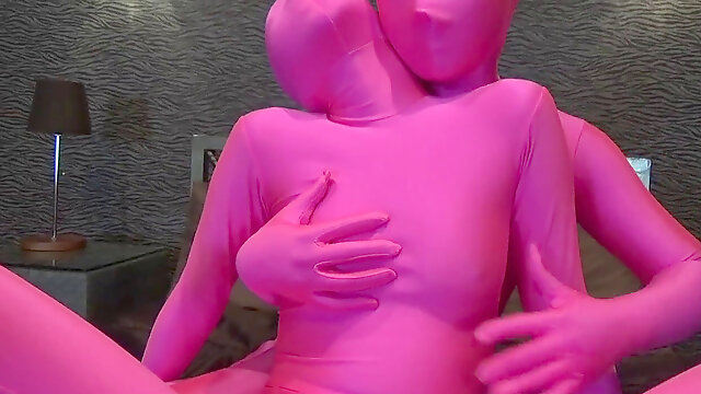 Pink Zentai girls