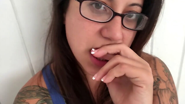 ASMR - cum on my glasses, satiate.