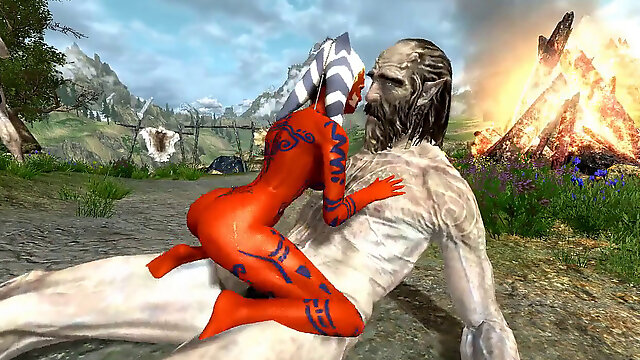 Ahsoka Tano in Skyrim gig 3 (Star Wars porn)