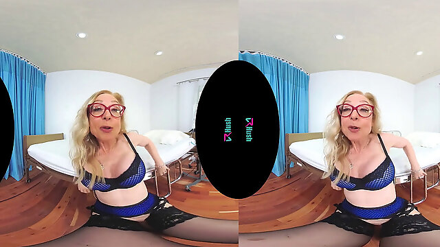 VRHUSH orgy lessons and JOI with mature Nina Hartley