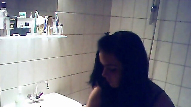 Caught Niece having a bath on hidden webcam - iSpyWithMyHiddenCam