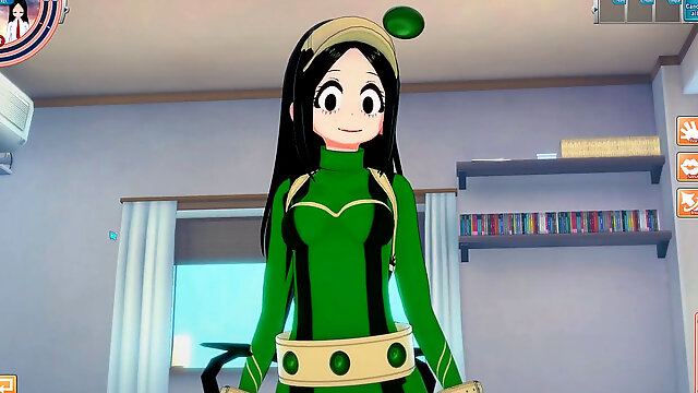 MY HERO ACADEMIA suck off TSUYU ASUI VS IZUKU MIDORIYA