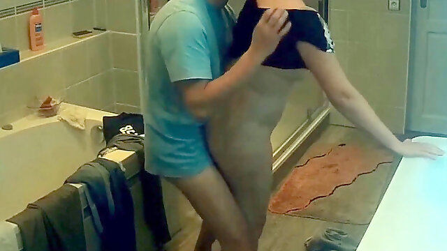 My wifey romped in the shower - hidden cam