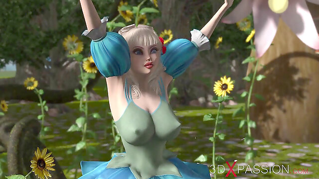 3dxpassion.com. Minotaur pounds mind-blowing young fairies in pixie forest.