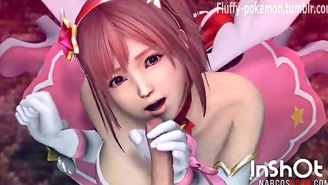 Teen 3d lovelies with sexy ass sucking and fucking hard