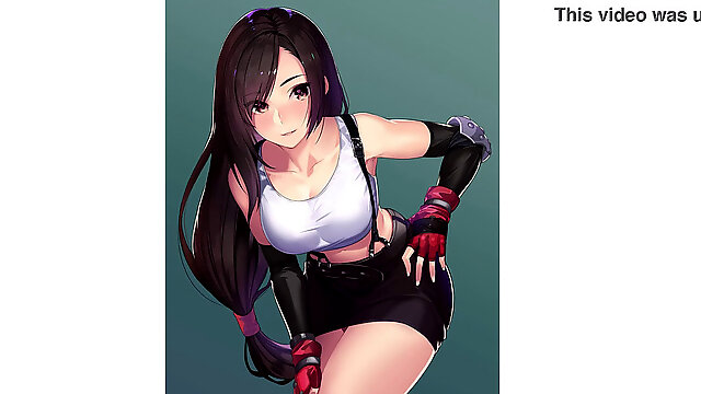 Español JOI manga porn Tifa de Final wish VII, Instrucciones para masturbarse. Estilo ASMR.