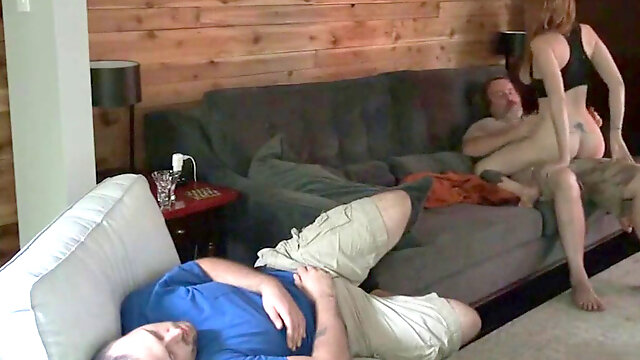 Dads pounding my wife and i sleeping next to them