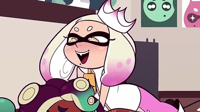 Splatoon Pleasure Button Penetrates Marina Futa Cartoon