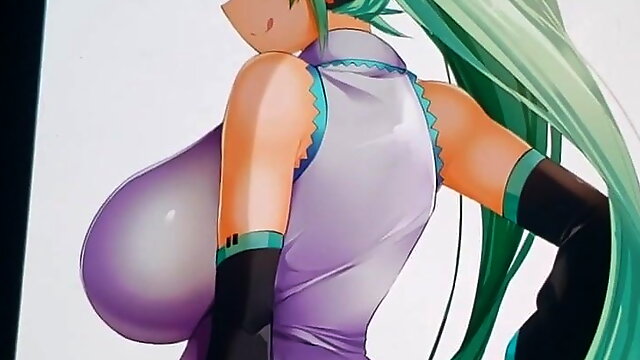 EXTRA THICC Hatsune Miku hentai cum tribute SoP