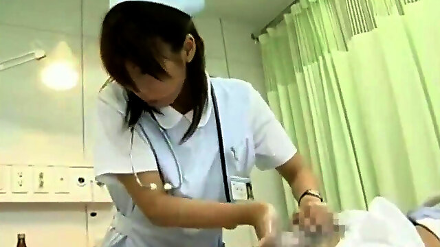 Japanese Nurse Handjob, Doctor