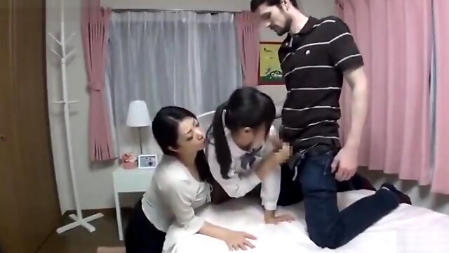 Japanese Mother Helps White Guy Fuck StepDaughter Part 1