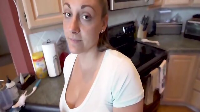 Amateur POV StepMom seduced ad fuck by the son. Father knows nothing Part3