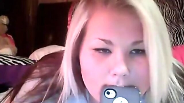 Omegle with chubby blonde