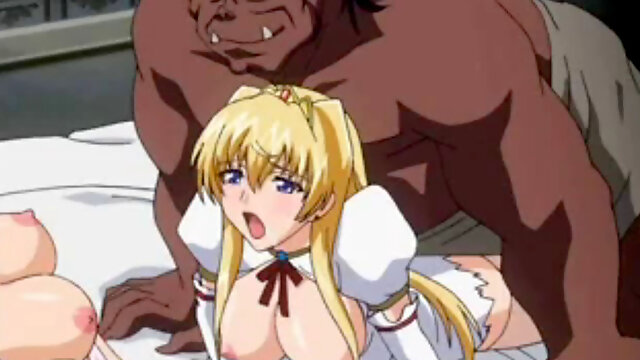 Freaky brown Skinned Monster Is boinking Anime Girls
