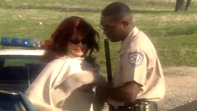 Marilyn chambers very sexy white milf arrested and fucked by black officer