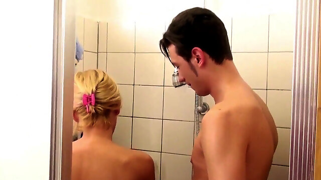German Step-Mom help son-in-law in douche and Seduce to pummel