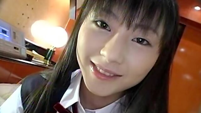 Japanese Schoolgirl In Uniform Plowed Deep In Her Hairy Slit