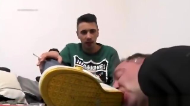 Straight Master Trampling his Faggot