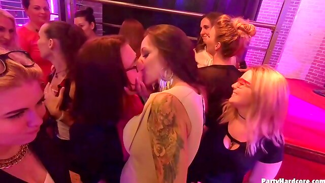 Drunk Lesbian, Drunk Party Sex, Lesbian Club, Night Club