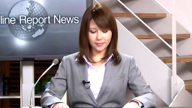 RCT-407 Real Female Announcer Matsuda Shibiru BUKKAKE!
