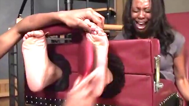 Ebony ticklish feet