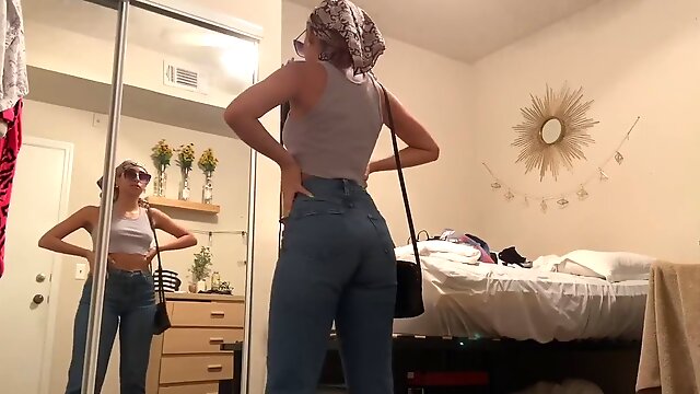 My step sista in law is fire ass hot! hidden cam