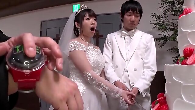 Christian Japanese wedding with the busty bride and the brides maid fucked in church