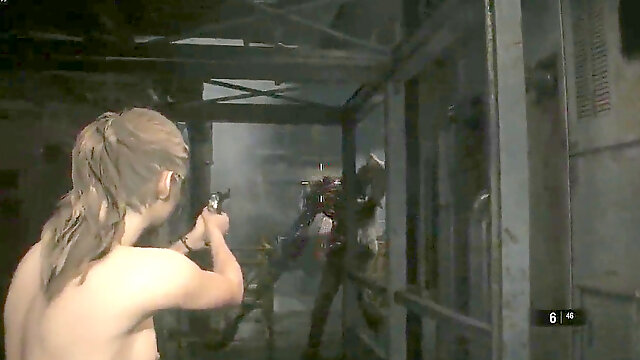 Resident evil 2 claire bare mode real part four