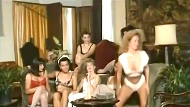Hot vintage group sex party - retro orgy