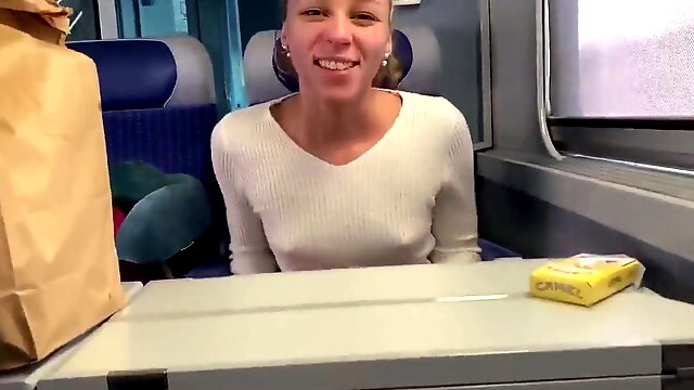 Emily Angel, Train Blowjob, Amateur Public Masturbation, Public French, Tight