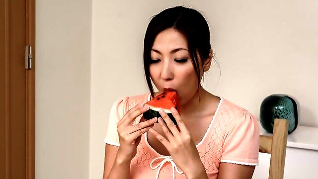 Asian wife, Mirei Yokoyama, full blowjob on a juicy on - More at Slurpjp.com