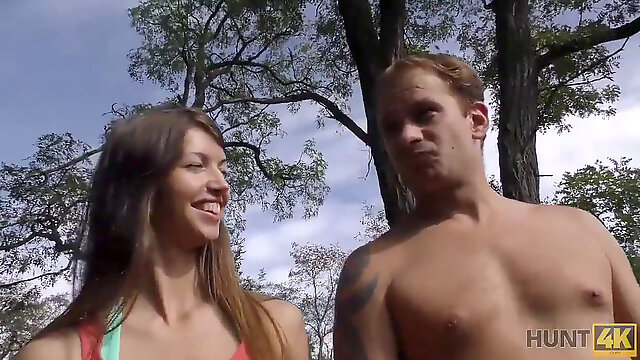 HUNT4K. horny man picked up teen for spontaneous anal invasion lovemaking