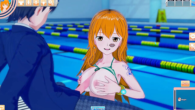 3d Hentaigame - Nami humped hard and cums underwater