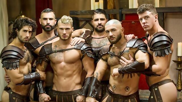 300 porn parody, Spartan orgy with Ryan Bones, JJ Knight, Diego Sans, etc.