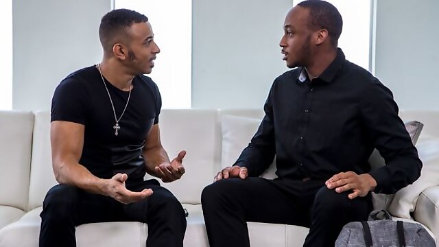 Black stepbrothers Zario Travezz and Trent King enjoy anal