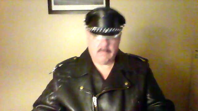 Leather jacket Dan cigar smoke gag