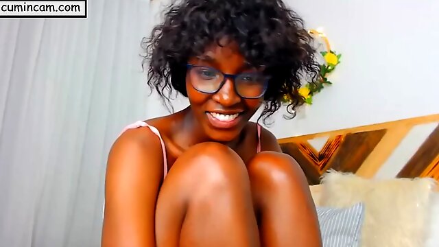 Black ebony african africa wild joy lesbian loves sex in the webcam without dude dick penetration