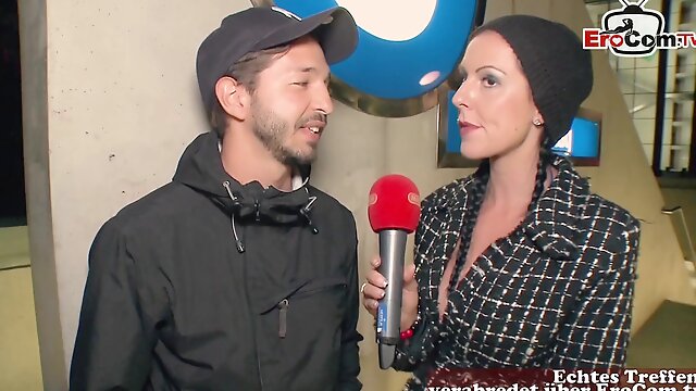 German real street casting - girl ask guys for sex in public