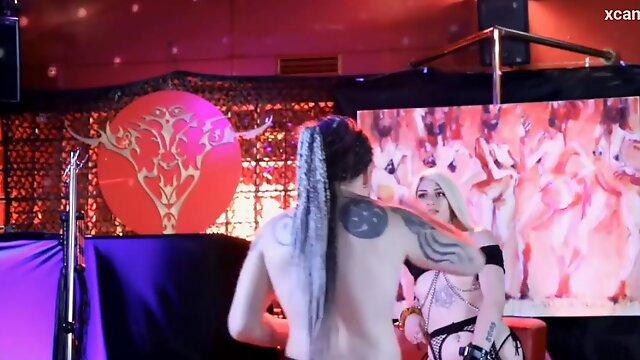 Reality live BDSM show from night club