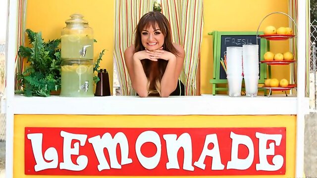 The lemonade stand porn with a slutty hottie Charlotte Cross