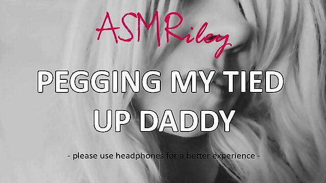 EroticAudio - ASMR Pegging my Tied Up Daddy, ddlg, StrapOn