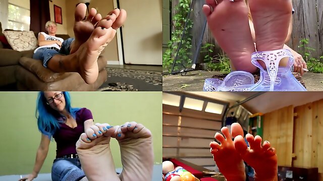 Goddess elizabeth - mommie beloved wrinkled feet joi multiscreen