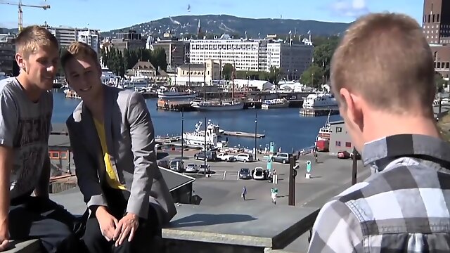 Blonde Jocks Threesome In Norway