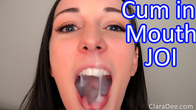 Clara Dee - Finger Sucking JOI With Huge Cumshot in Mouth