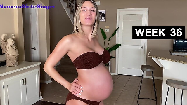 Youtube, Huge Pregnant Belly, Bikini