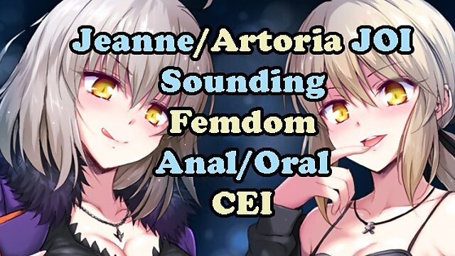 Suffering the consequences with Jeanne/ArtoriaAlter Part2(FGO Hentai JOI)Femdom, Sounding, Assplay)