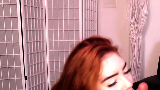 Redhead Teen Gives Tongue Job TeenTugs