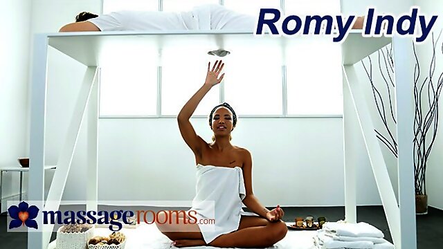 Massage Rooms Surprise Cock Massage by Romy Indy for Lucky Guy