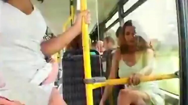 Laura Lion in Public Bus